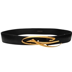 Christian Lacroix Black Belt with Gold Accent